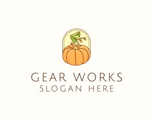 Pumpkin Vegetable Harvest logo design