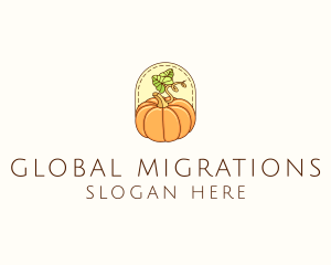 Pumpkin Vegetable Harvest logo design