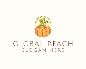 Pumpkin Vegetable Harvest logo design