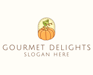 Pumpkin Vegetable Harvest logo design