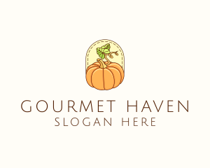 Pumpkin Vegetable Harvest logo design