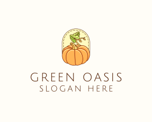 Pumpkin Vegetable Harvest logo design