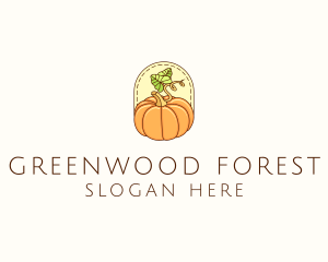 Pumpkin Vegetable Harvest logo design