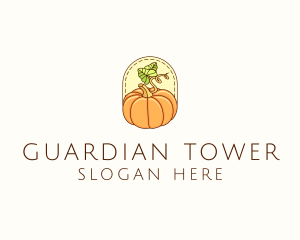 Pumpkin Vegetable Harvest logo design