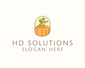 Pumpkin Vegetable Harvest logo design