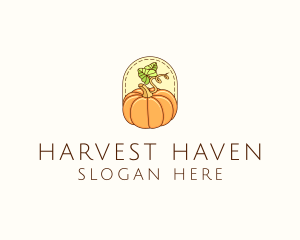 Pumpkin Vegetable Harvest logo design