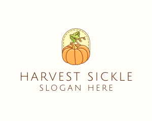 Pumpkin Vegetable Harvest logo design