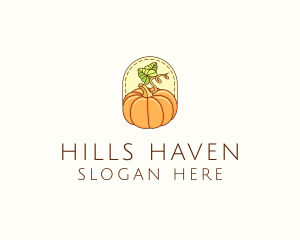 Pumpkin Vegetable Harvest logo design