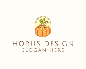 Pumpkin Vegetable Harvest logo design