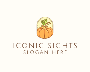 Pumpkin Vegetable Harvest logo design