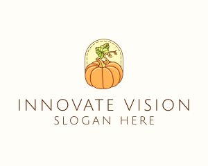 Pumpkin Vegetable Harvest logo design