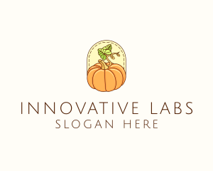 Pumpkin Vegetable Harvest logo design