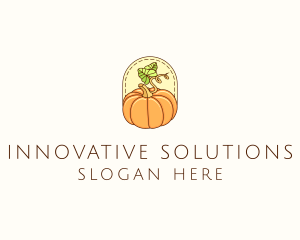 Pumpkin Vegetable Harvest logo design