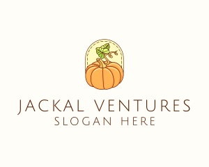 Pumpkin Vegetable Harvest logo design