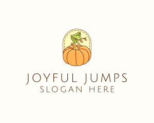 Pumpkin Vegetable Harvest logo design