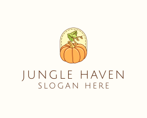 Pumpkin Vegetable Harvest logo design