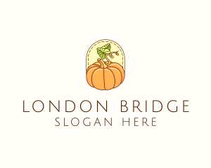 Pumpkin Vegetable Harvest logo design