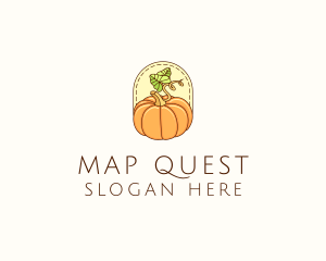 Pumpkin Vegetable Harvest logo design