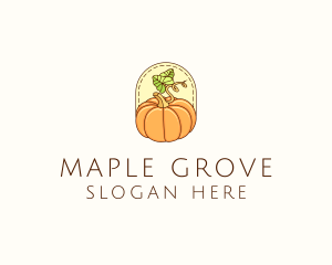 Pumpkin Vegetable Harvest logo design