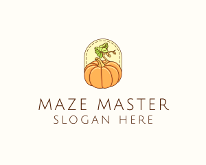 Pumpkin Vegetable Harvest logo design