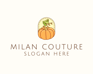 Pumpkin Vegetable Harvest logo design