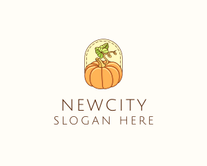 Pumpkin Vegetable Harvest logo design