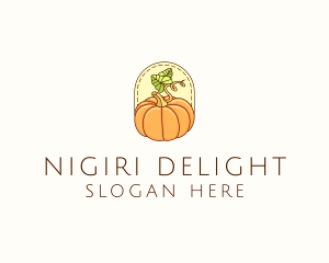 Pumpkin Vegetable Harvest logo design