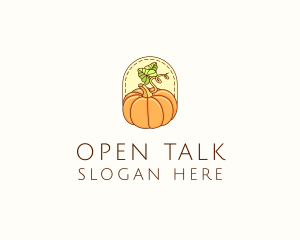 Pumpkin Vegetable Harvest logo design