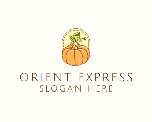 Pumpkin Vegetable Harvest logo design