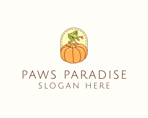 Pumpkin Vegetable Harvest logo design