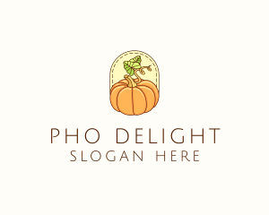 Pumpkin Vegetable Harvest logo design