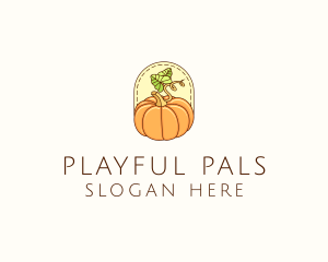 Pumpkin Vegetable Harvest logo design