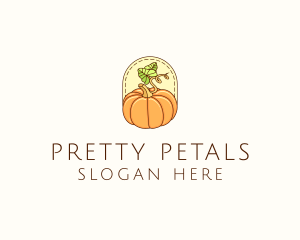 Pumpkin Vegetable Harvest logo design