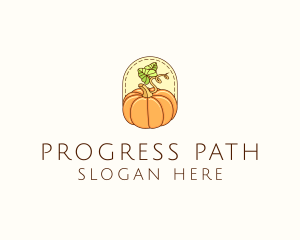 Pumpkin Vegetable Harvest logo design