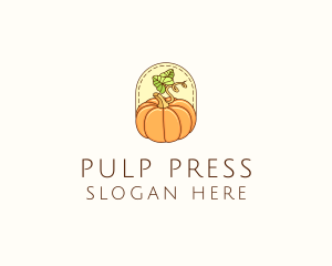 Pumpkin Vegetable Harvest logo design