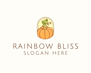 Pumpkin Vegetable Harvest logo design