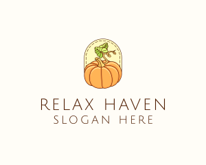 Pumpkin Vegetable Harvest logo design