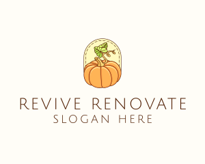 Pumpkin Vegetable Harvest logo design