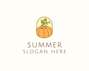 Pumpkin Vegetable Harvest logo design