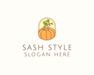 Pumpkin Vegetable Harvest logo design