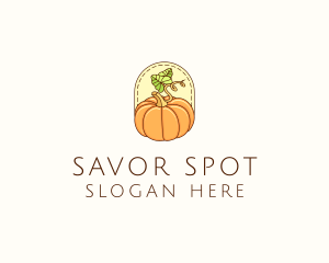 Pumpkin Vegetable Harvest logo design