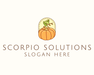 Pumpkin Vegetable Harvest logo design