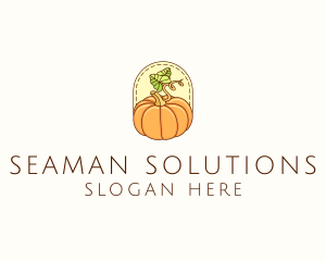 Pumpkin Vegetable Harvest logo design