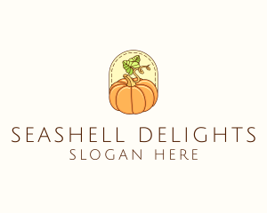 Pumpkin Vegetable Harvest logo design