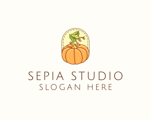 Pumpkin Vegetable Harvest logo design