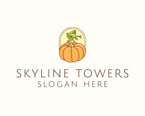 Pumpkin Vegetable Harvest logo design