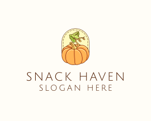 Pumpkin Vegetable Harvest logo design