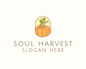 Pumpkin Vegetable Harvest logo design