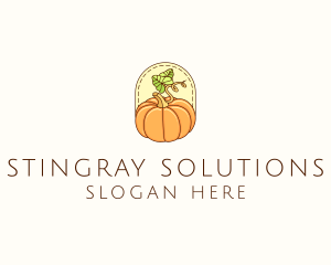 Pumpkin Vegetable Harvest logo design