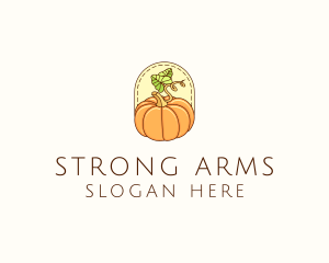 Pumpkin Vegetable Harvest logo design